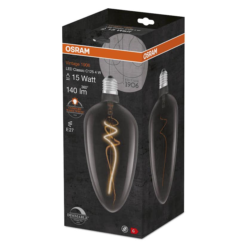 LED-Lampa Osram Deco Cla125 E27 Vintage 1906 Dimbar