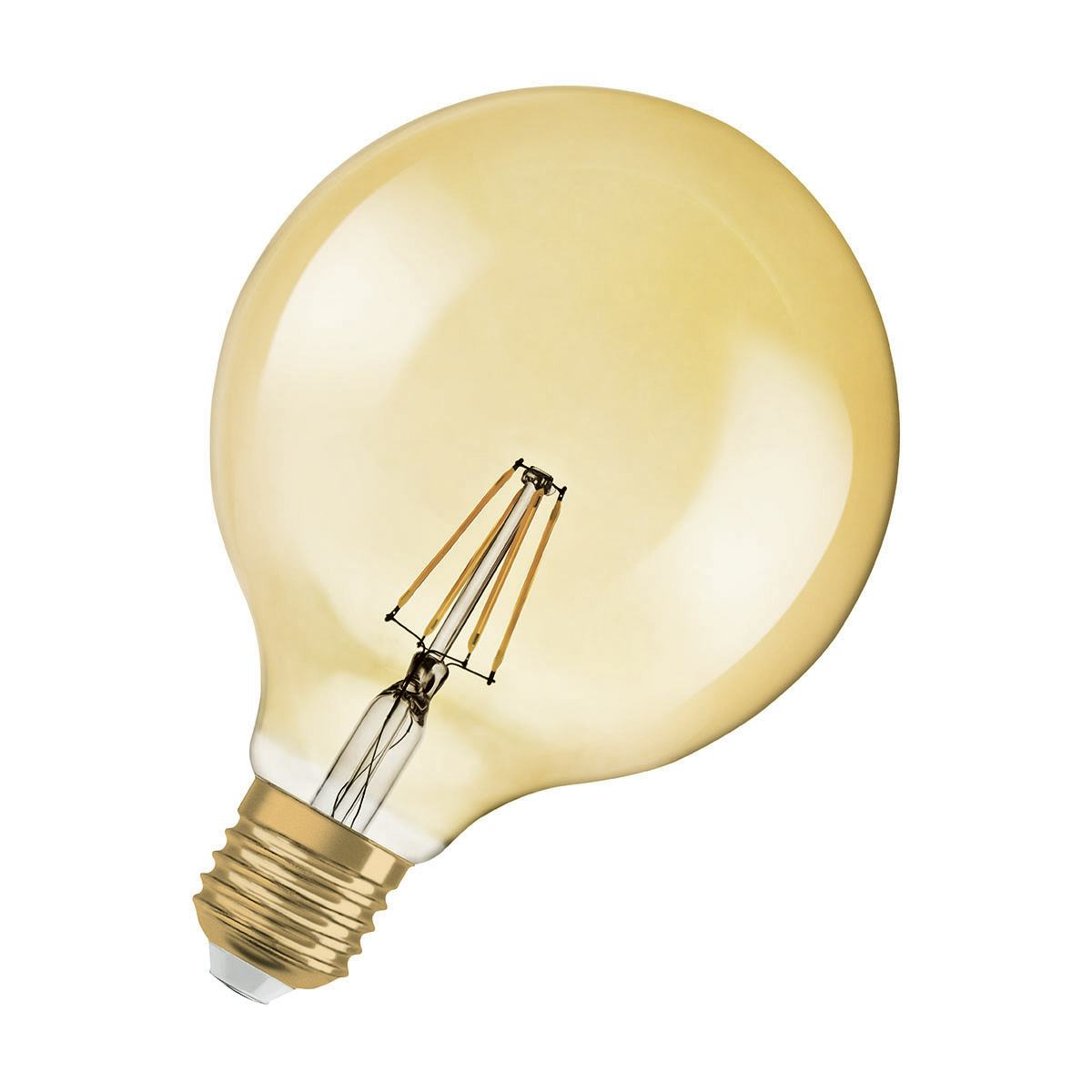 LED-Lampa Osram Retro Glob Dim (51) E27 824 Klar Gold 6.5W