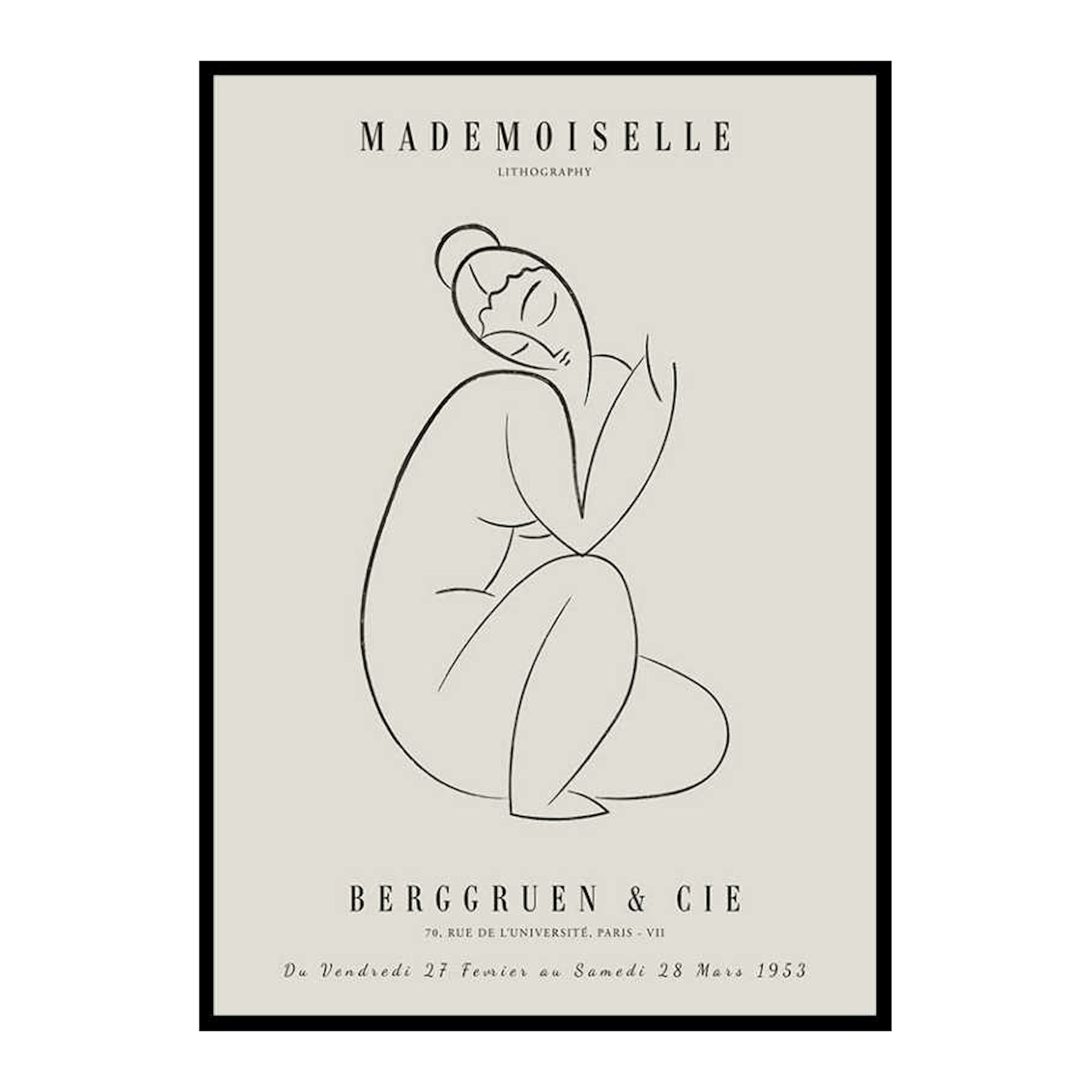 Poster Gallerix Picasso Mademoiselle No2