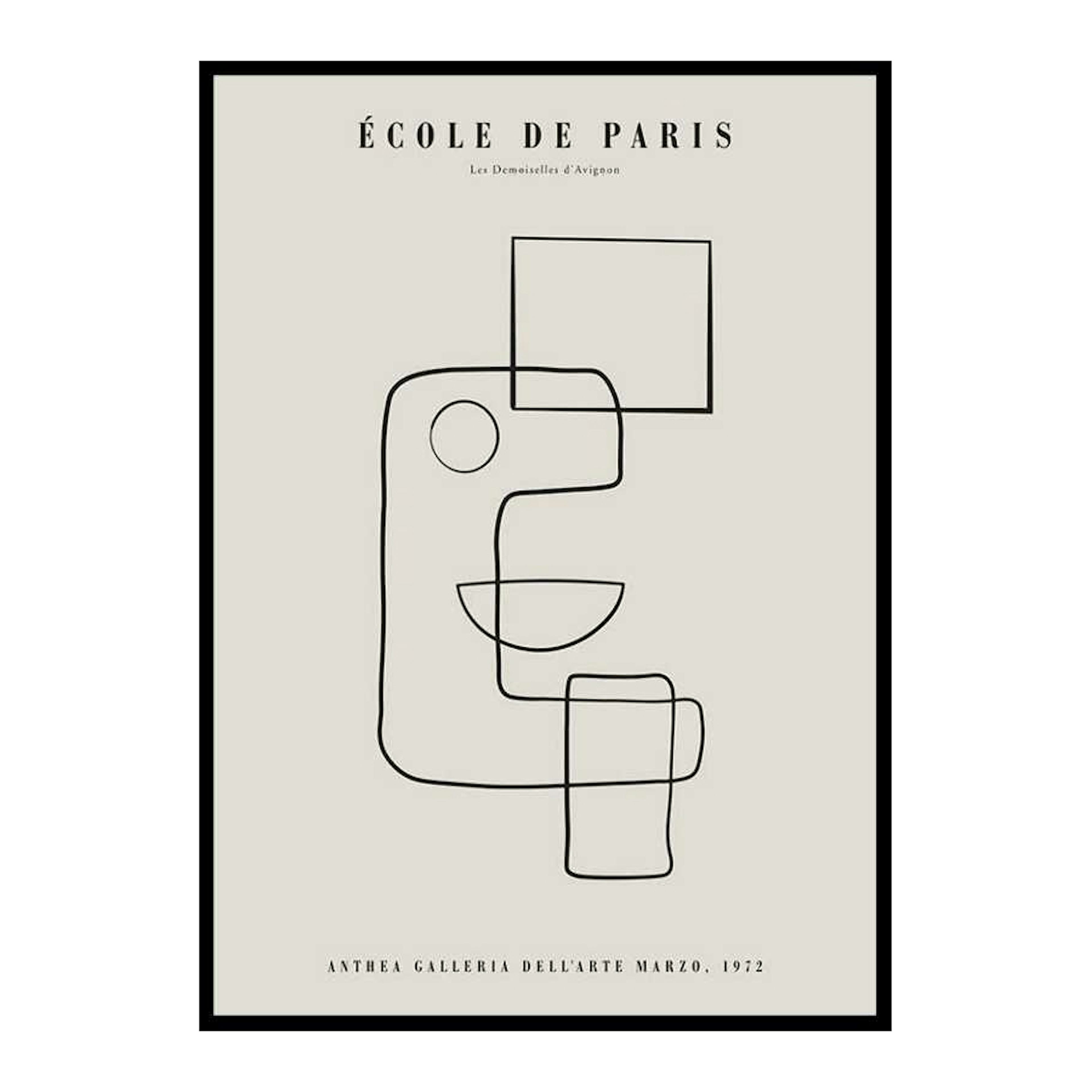 Poster Gallerix Picasso Cubisme Et Lignes