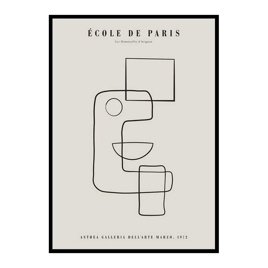 Poster Gallerix Picasso Cubisme Et Lignes