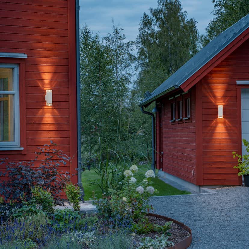 Vägglykta Gnosjö Konstsmide Pollux Upp/Ned Dubbel 2xGU10