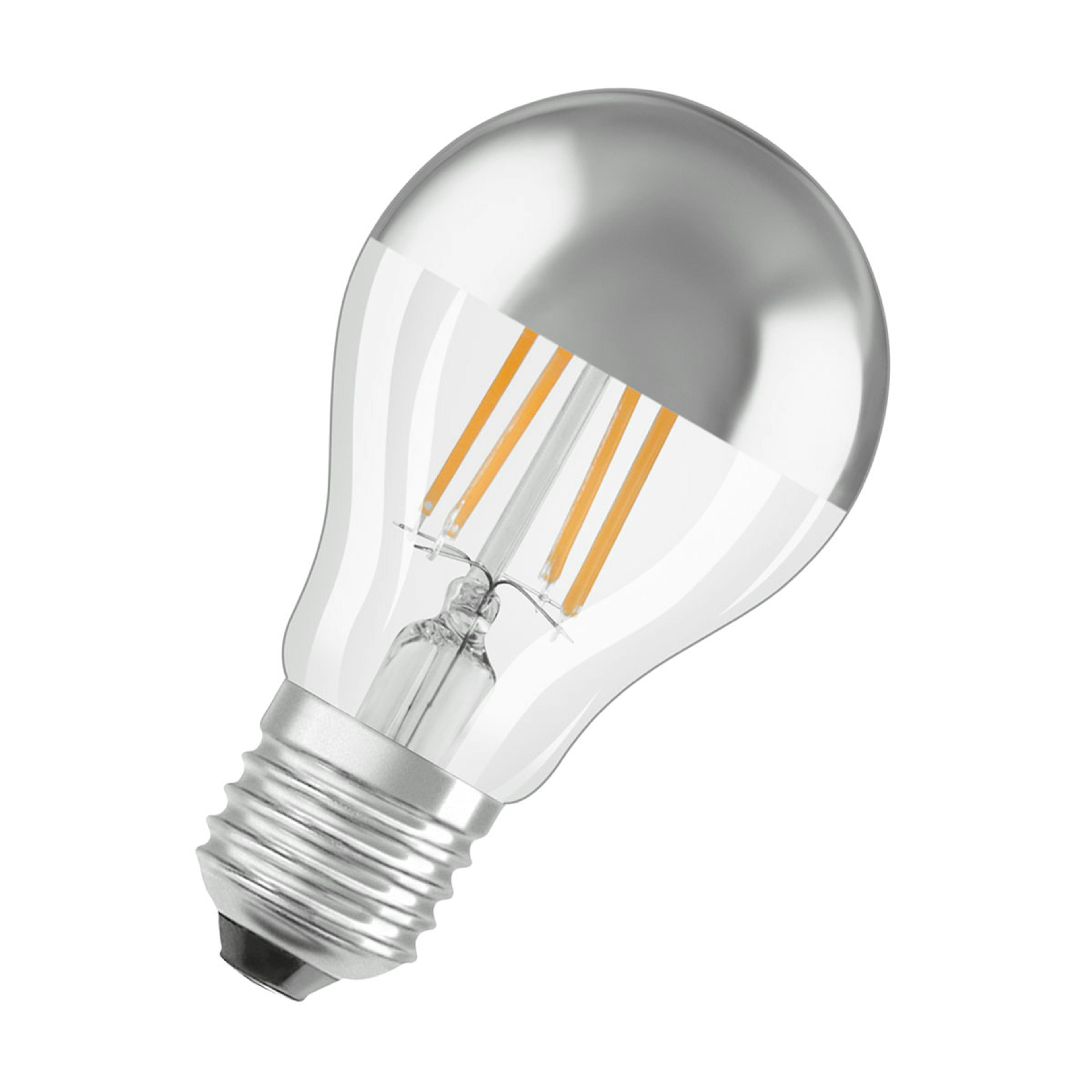 LED-Lampa Osram Normal (50) E27 Silver 827 Toppförs Cl A