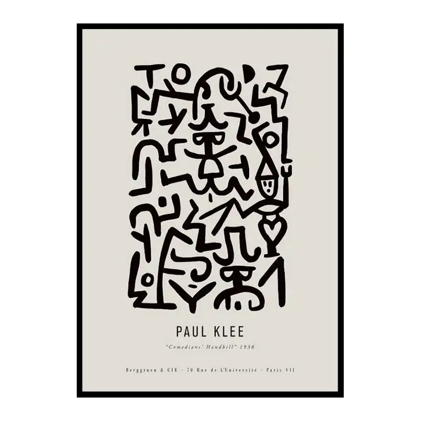 Poster Gallerix Paul Klee Comedians