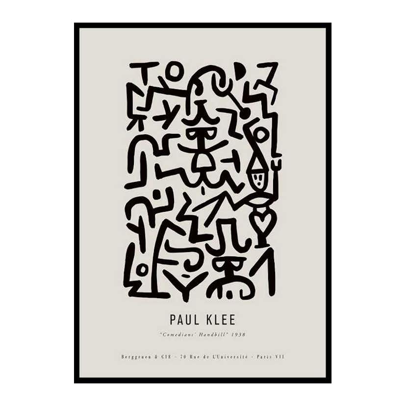 Poster Gallerix Paul Klee Comedians