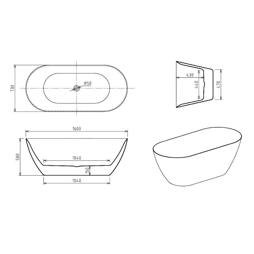 Badkar Bathlife Stillsam