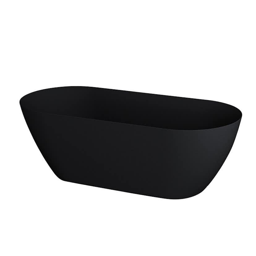 Badkar Bathlife Stillsam Mattsvart