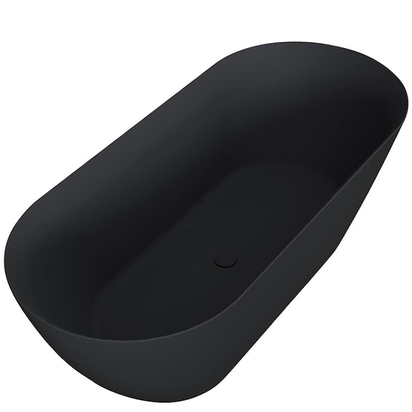 Badkar Bathlife Stillsam Mattsvart