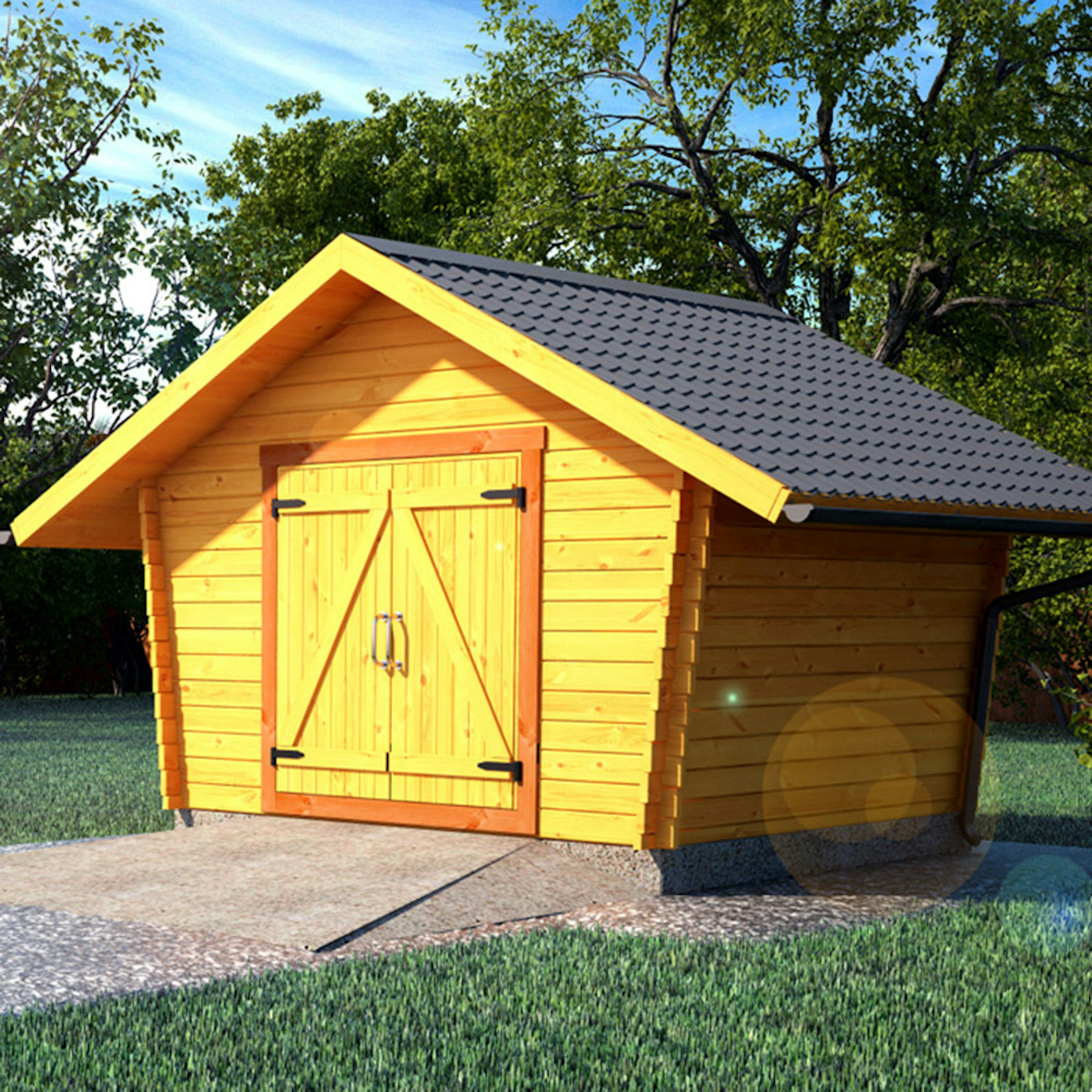 Timmerlada LP Garden U6 Täta Väggar 6,2 m2