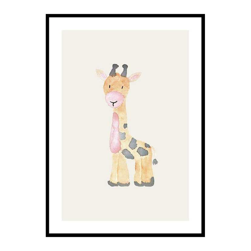Poster Gallerix Watercolor Giraffe
