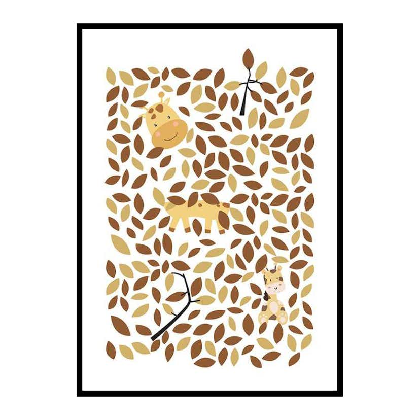 Poster Gallerix Hiding Giraffe 4106