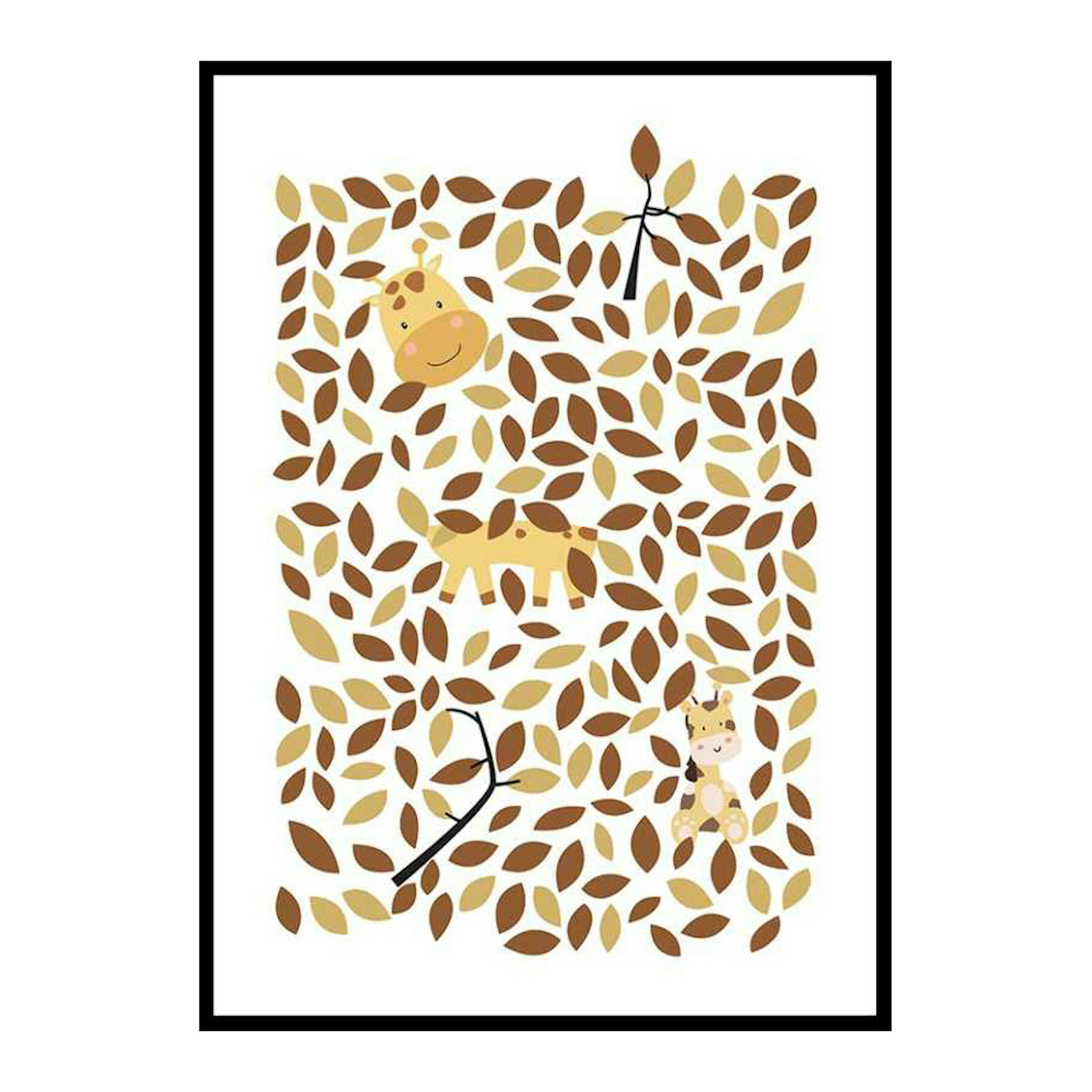 Poster Gallerix Hiding Giraffe 4106