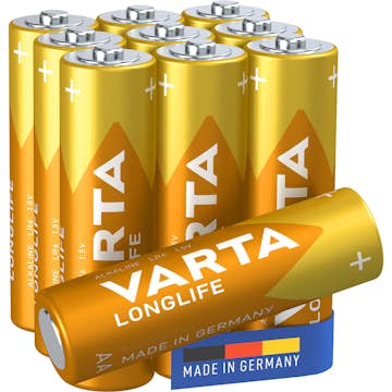 Batteri VARTA Alkaliska Longlife LR6/AA 10-Pack
