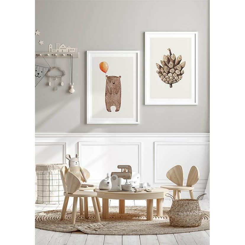 Poster Gallerix Bear With Balloon