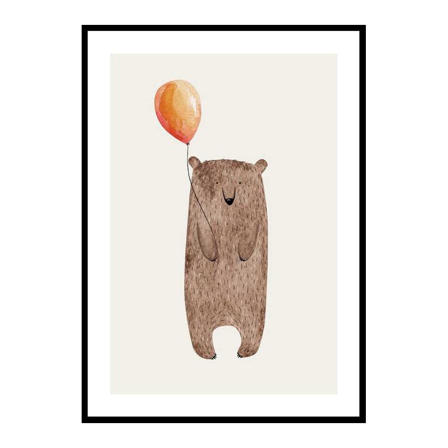 Poster Gallerix Bear With Balloon