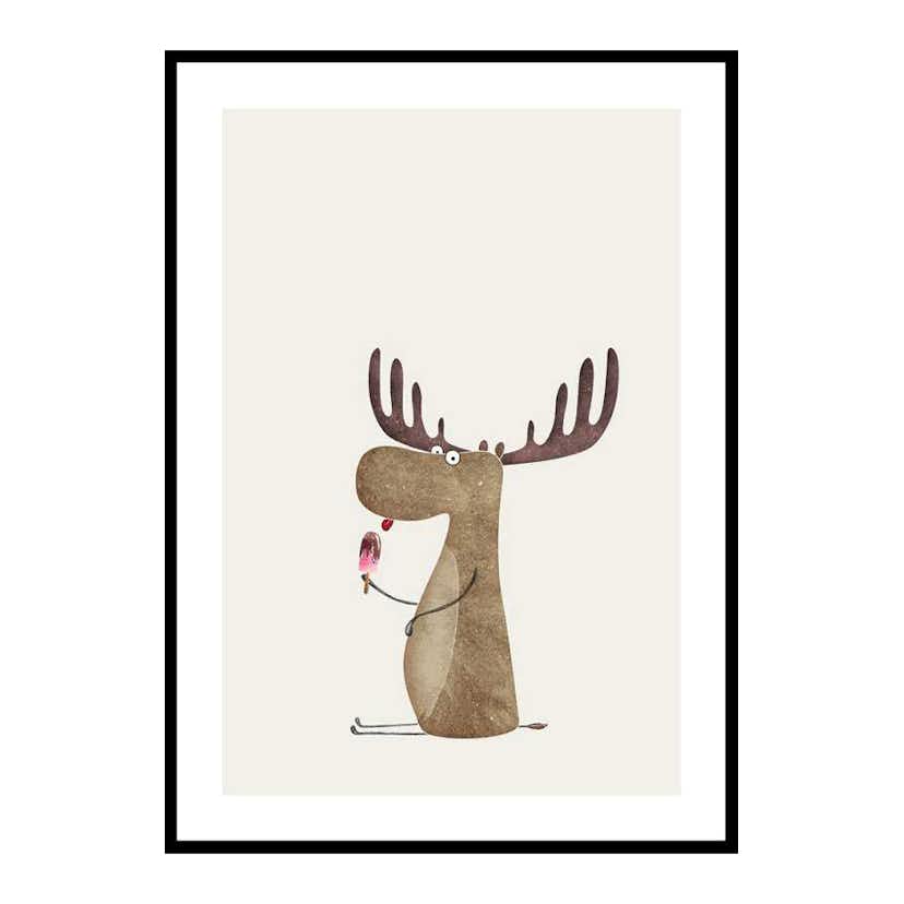 Poster Gallerix Ice Cream Moose