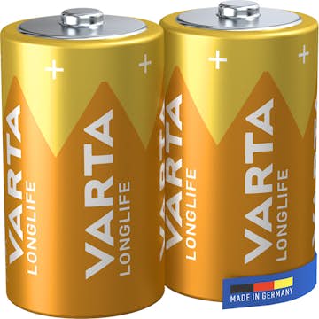 Batteri VARTA Alkaliska Longlife LR20/D 2-Pack