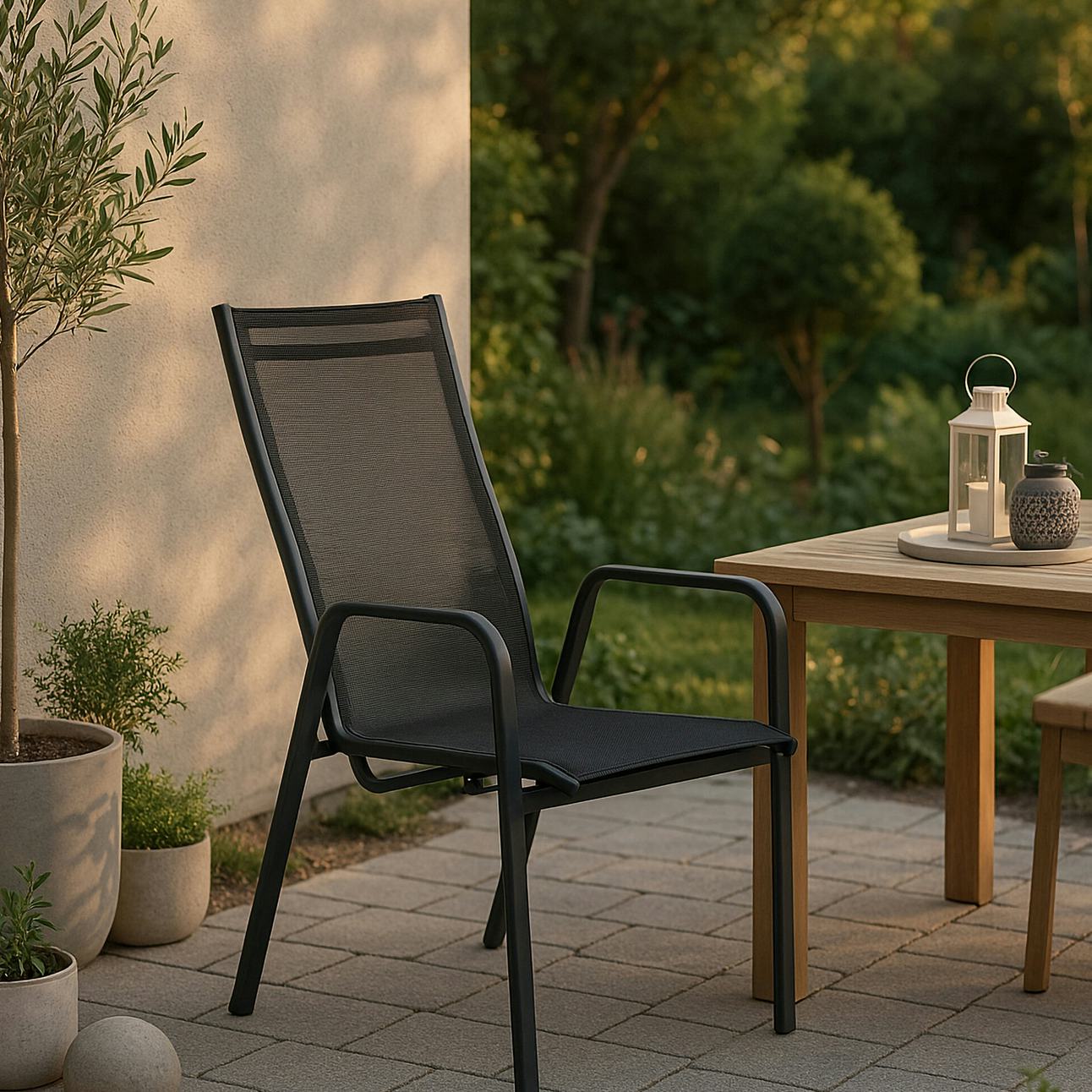 Trädgårdsstol Venture Home Copacabana Fällbar Stapelbar Utomhus