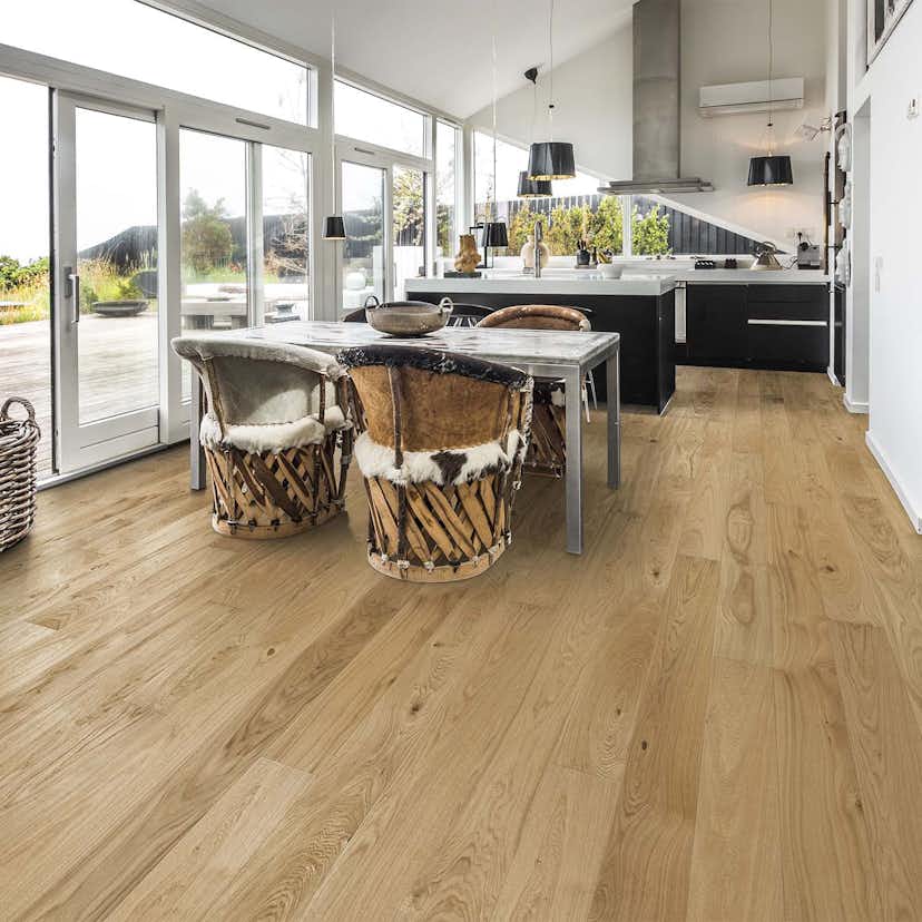 Parkettgolv Kährs Cornwall Mattlackad Borstad Ek 1-stav