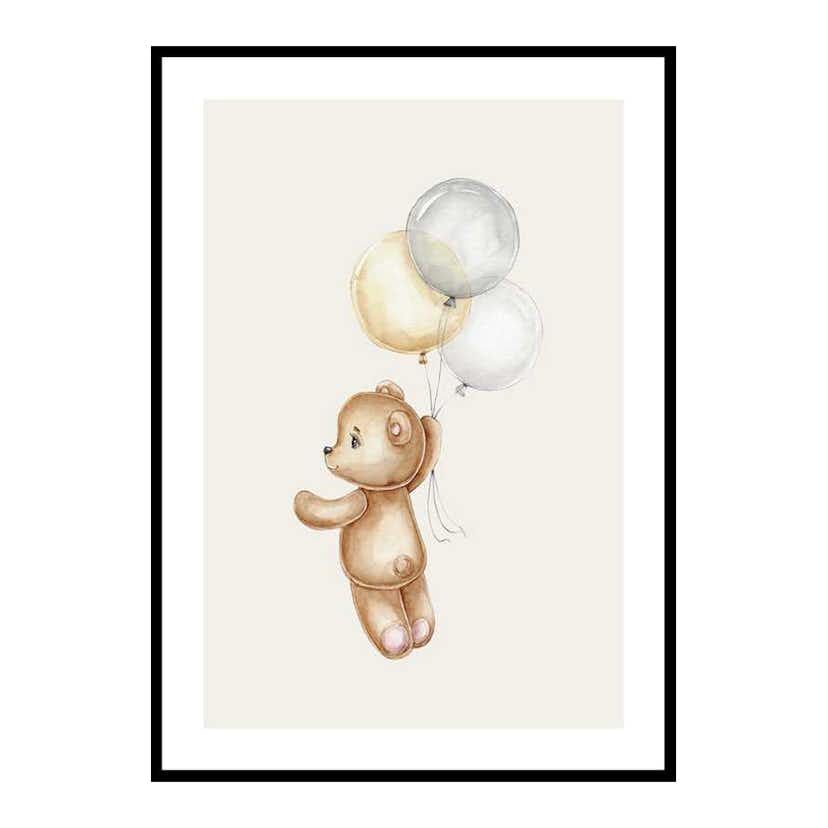 Poster Gallerix Teddy With Balloons