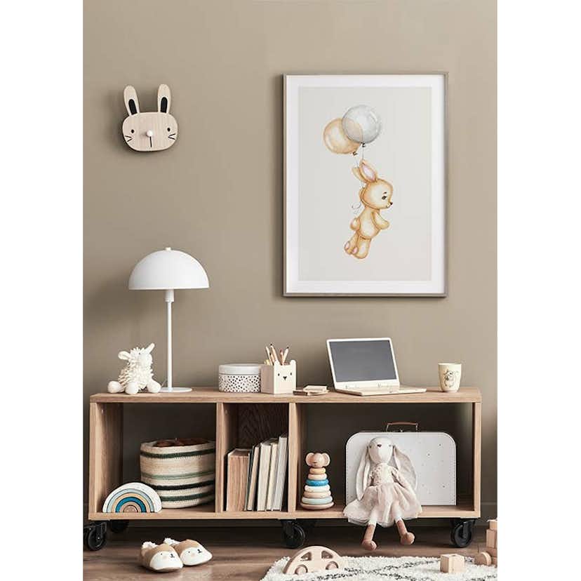Poster Gallerix Bunny With Balloons