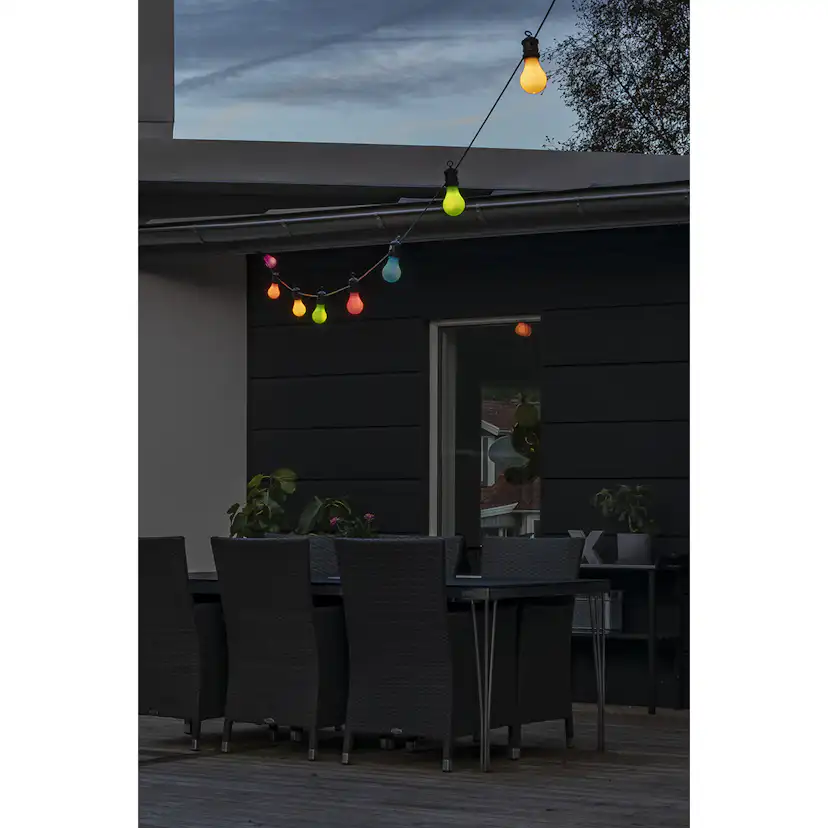 Ljusslinga Gnosjö Konstsmide E27 10 LED Flerfärgad/Pastell