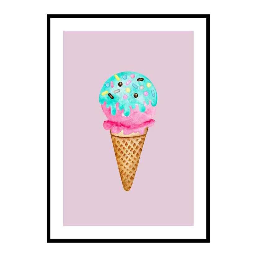 Poster Gallerix Ice Cream In Pink