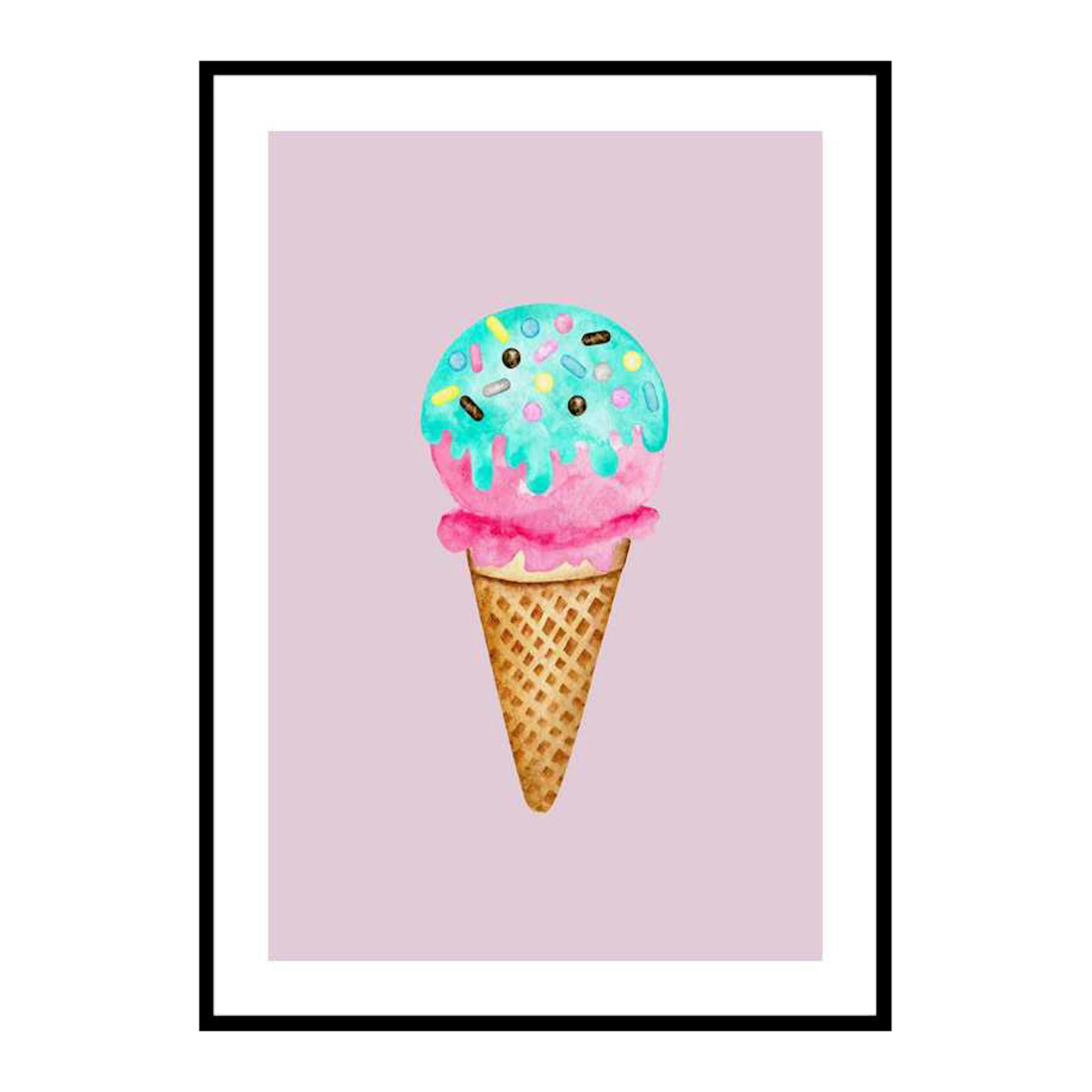 Poster Gallerix Ice Cream In Pink