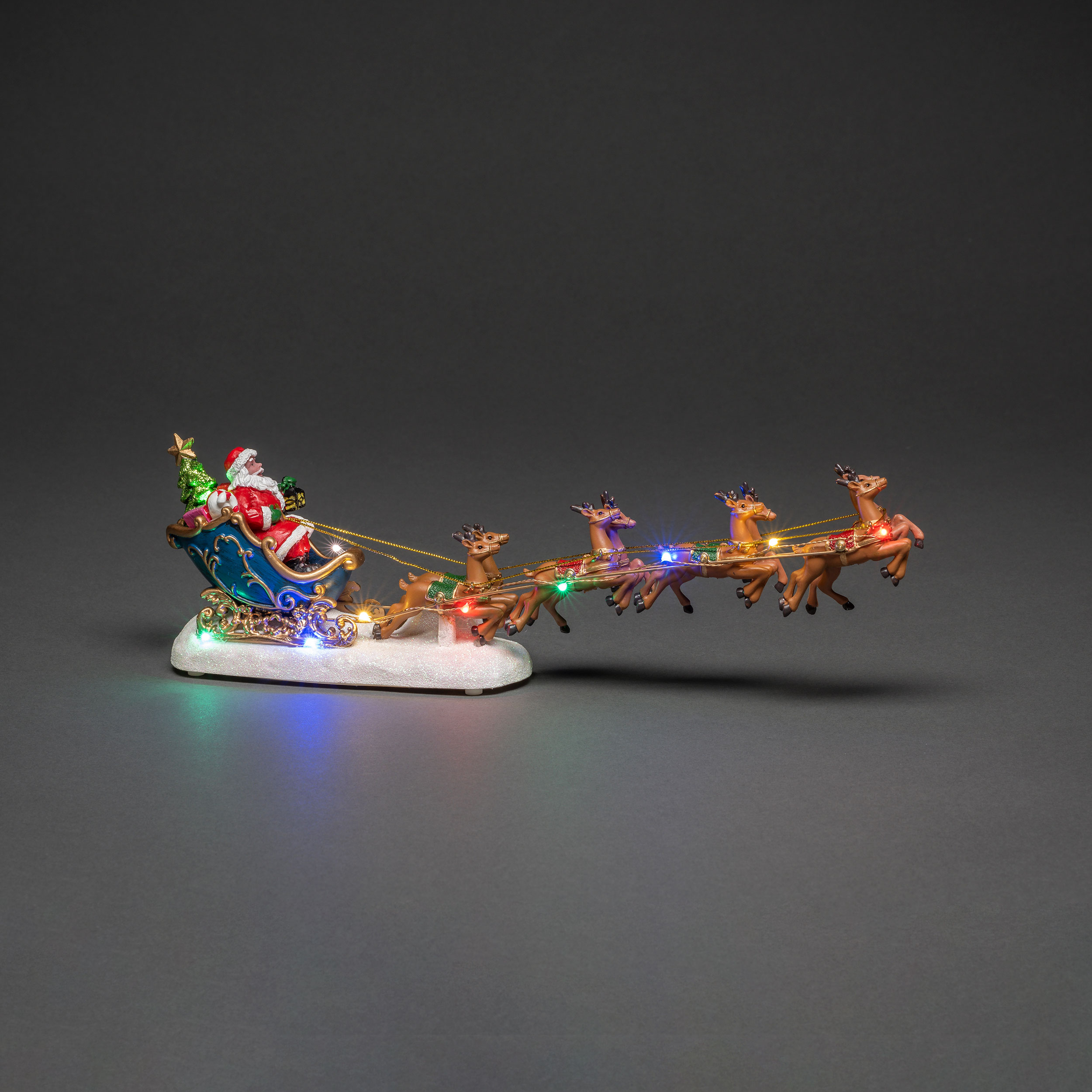 Julby Julfigur Gnosjö Konstsmide Tomte i Släde