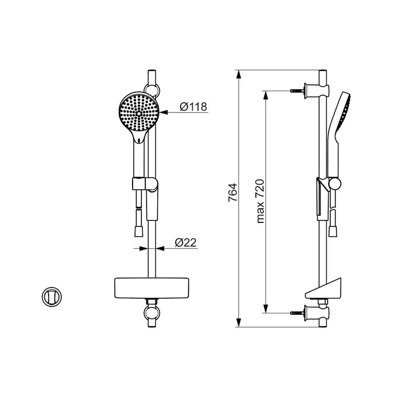Duschset Oras Hyractiva Digital med Bluetooth