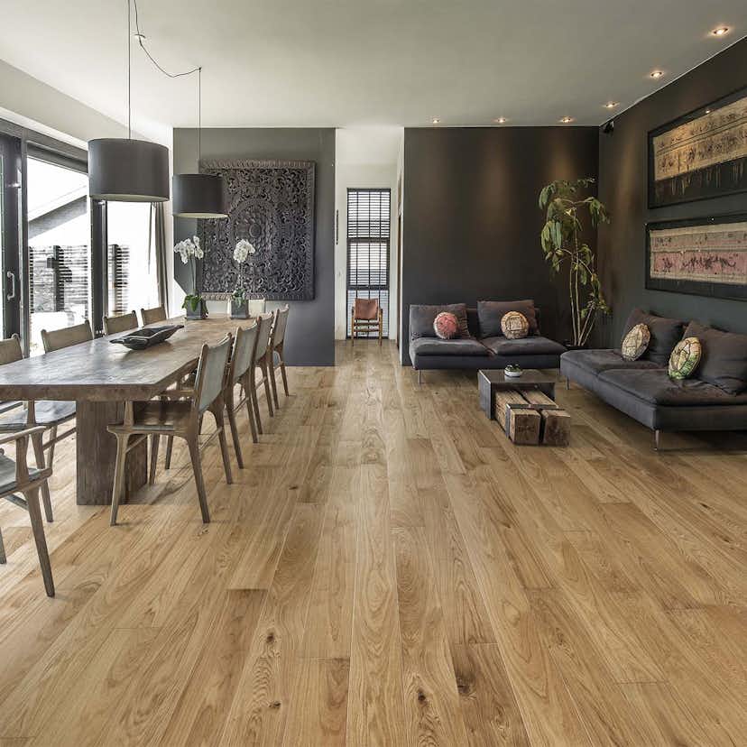 Parkettgolv Kährs Cornwall Mattlackad Borstad Ek 1-stav