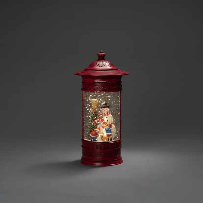 Snöglob Gnosjö Konstsmide Vattenfylld Brevlåda Snögubbe