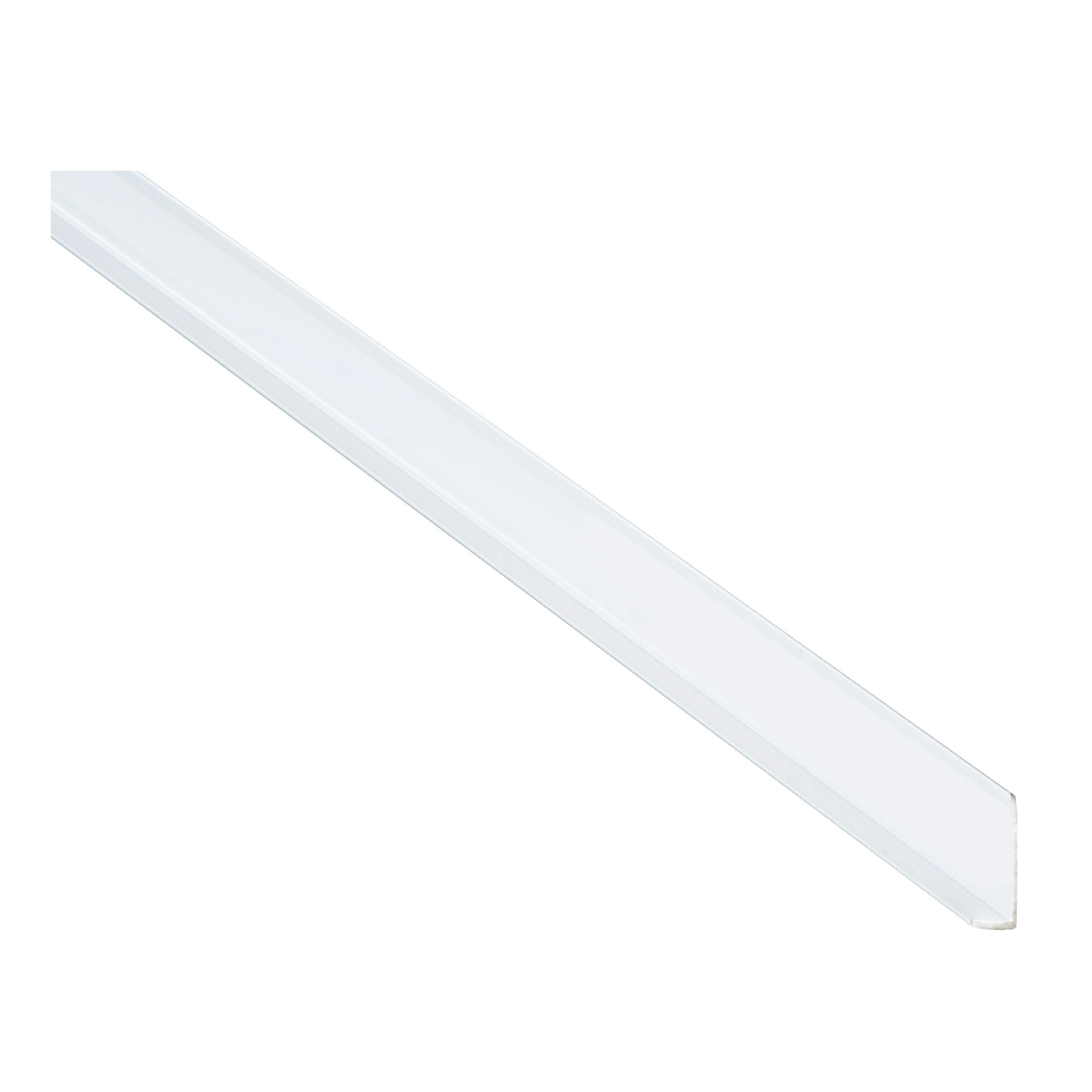 L-profil Fibo Alu Bred Vit 2400 mm