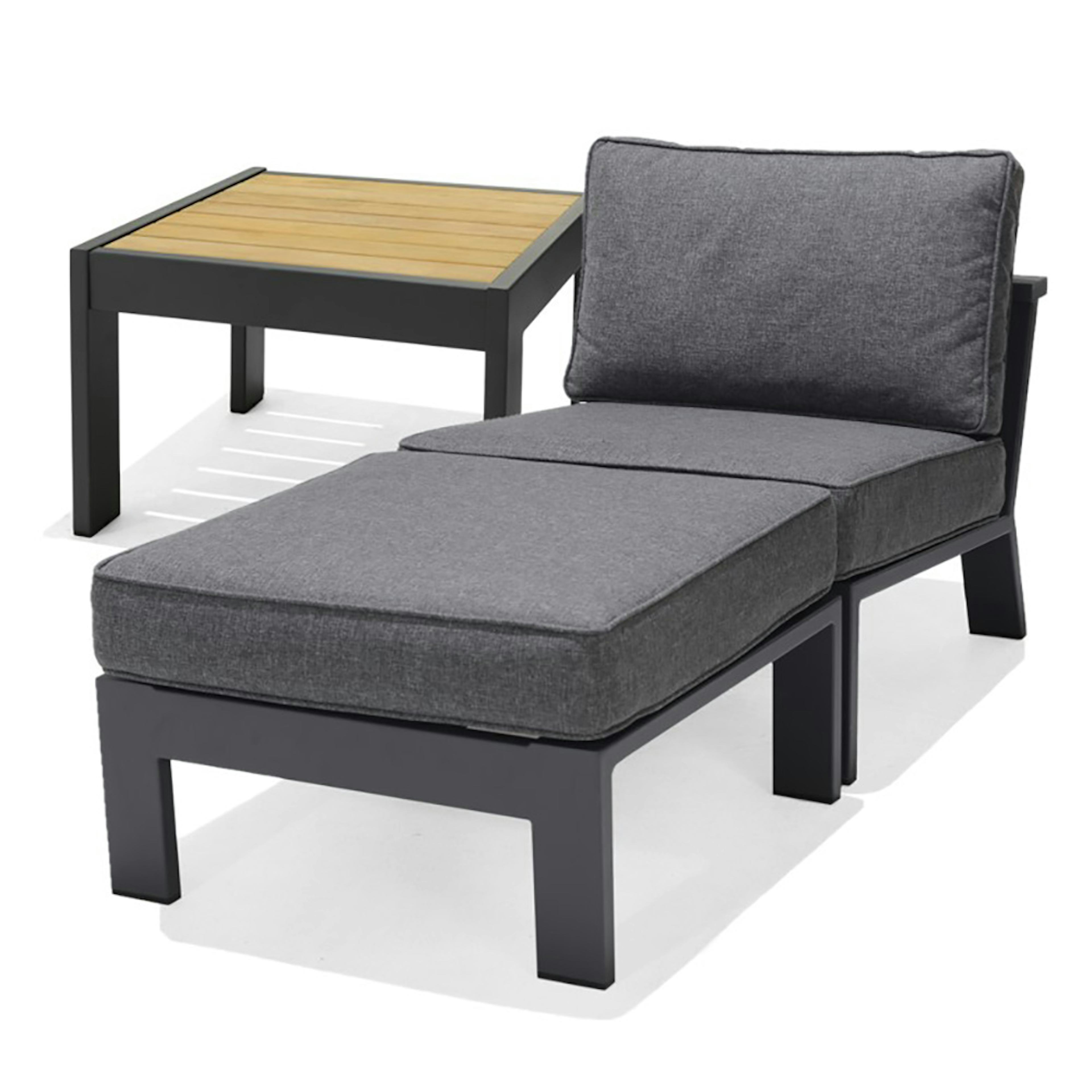 Loungefåtölj LifestyleGarden Palau med fotpall