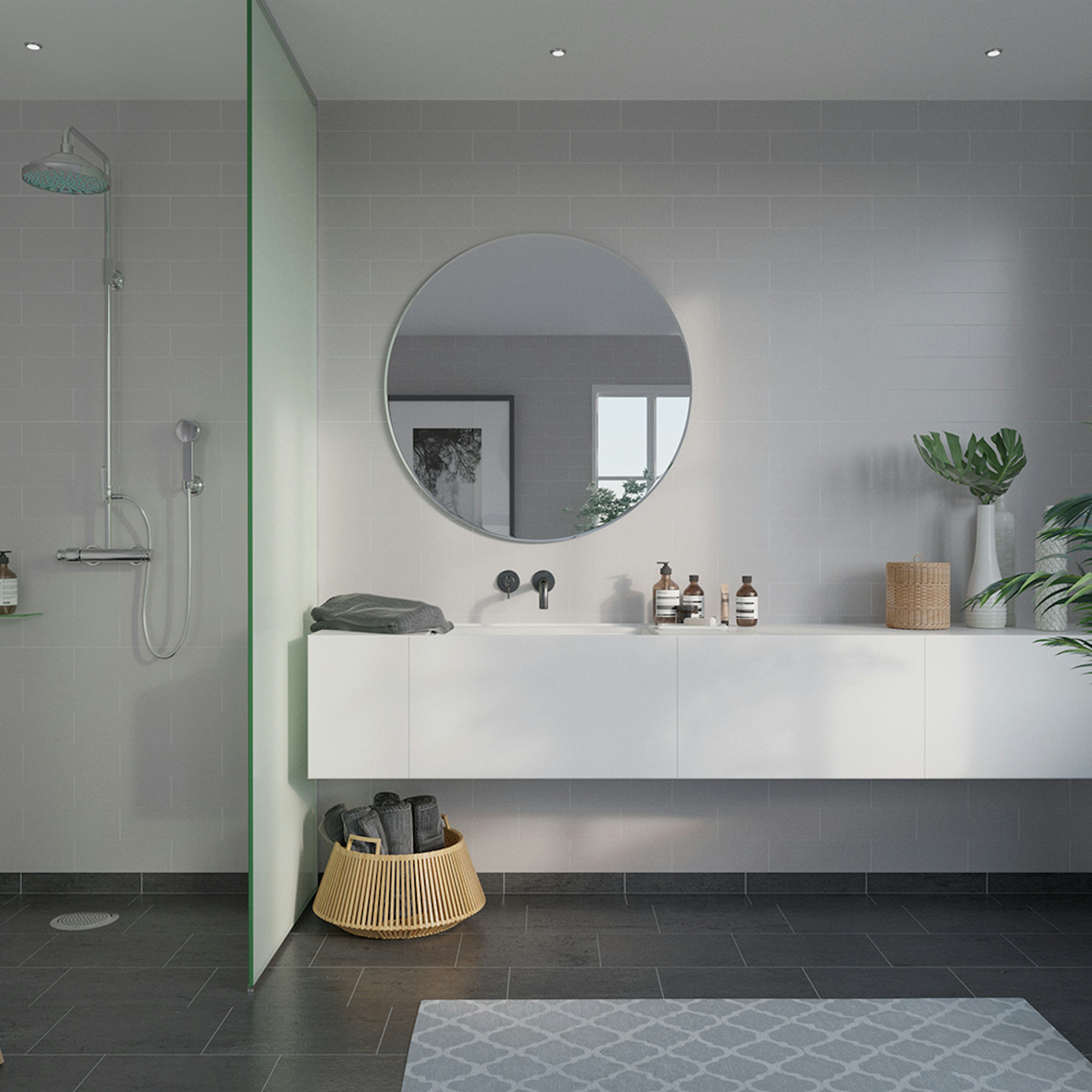 Våtrumsskiva Fibo White 2094-M74 S