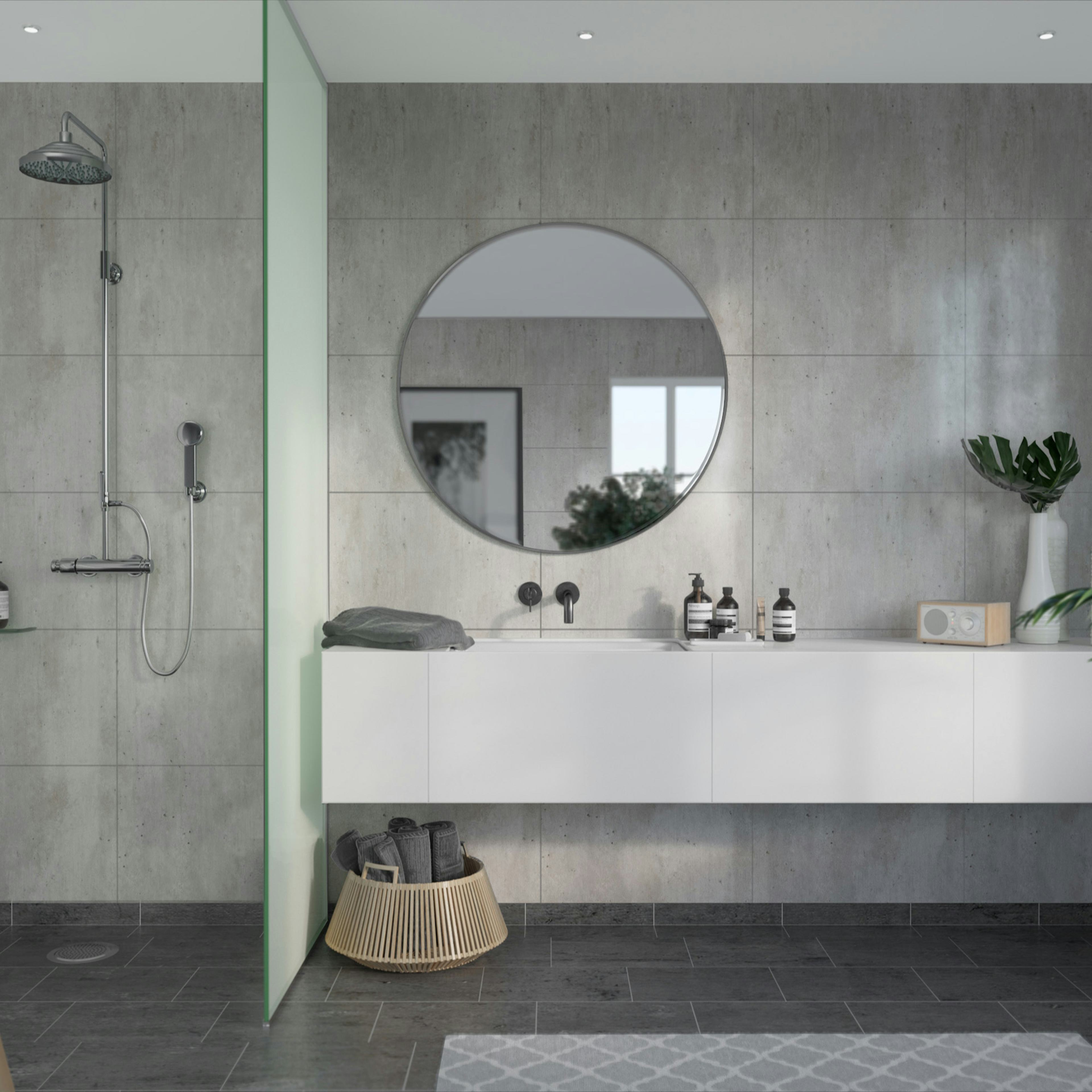 Våtrumsskiva Fibo Cracked Cement 2204-M6040S