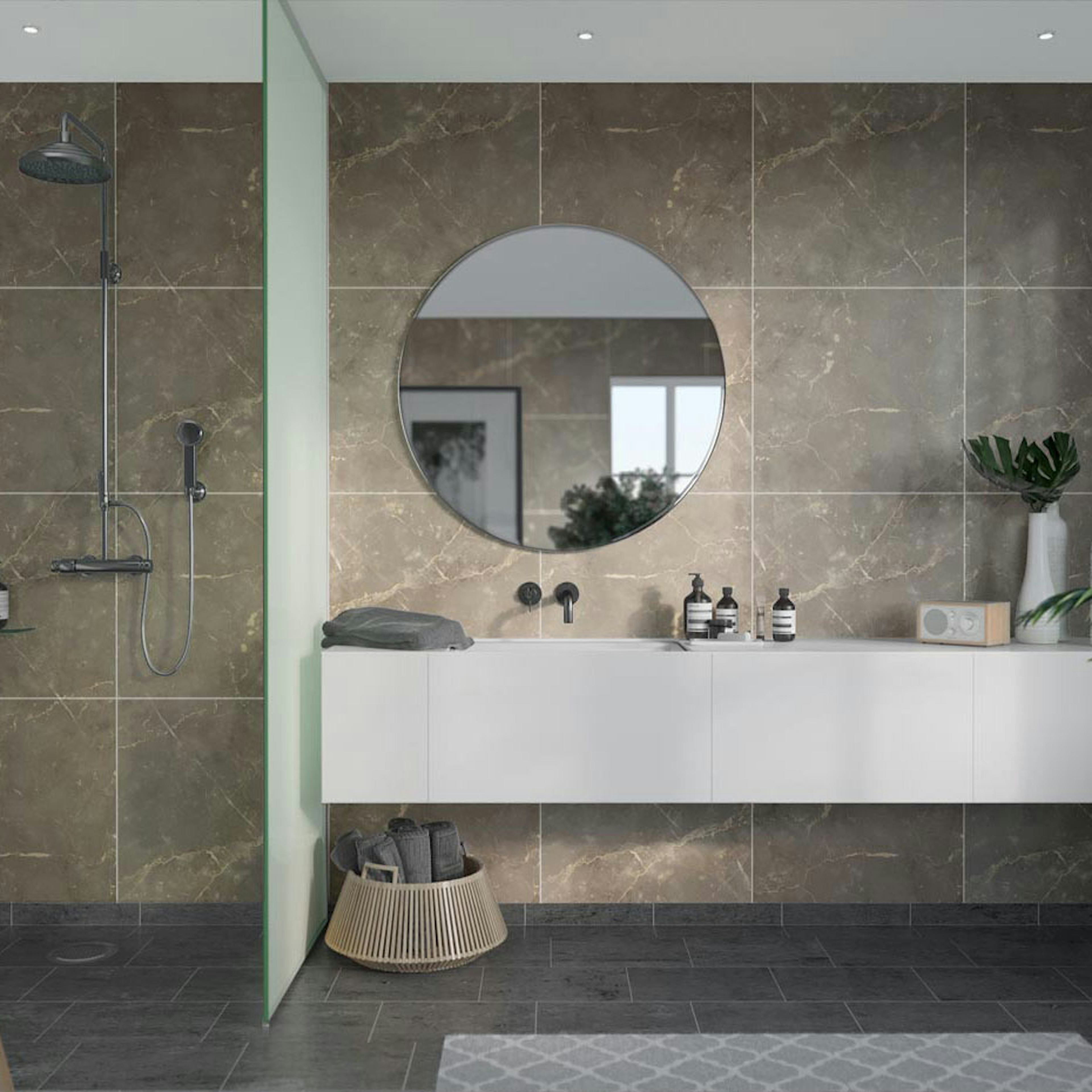 Våtrumsskiva Fibo Golden Brown Marble 2278-M6060S