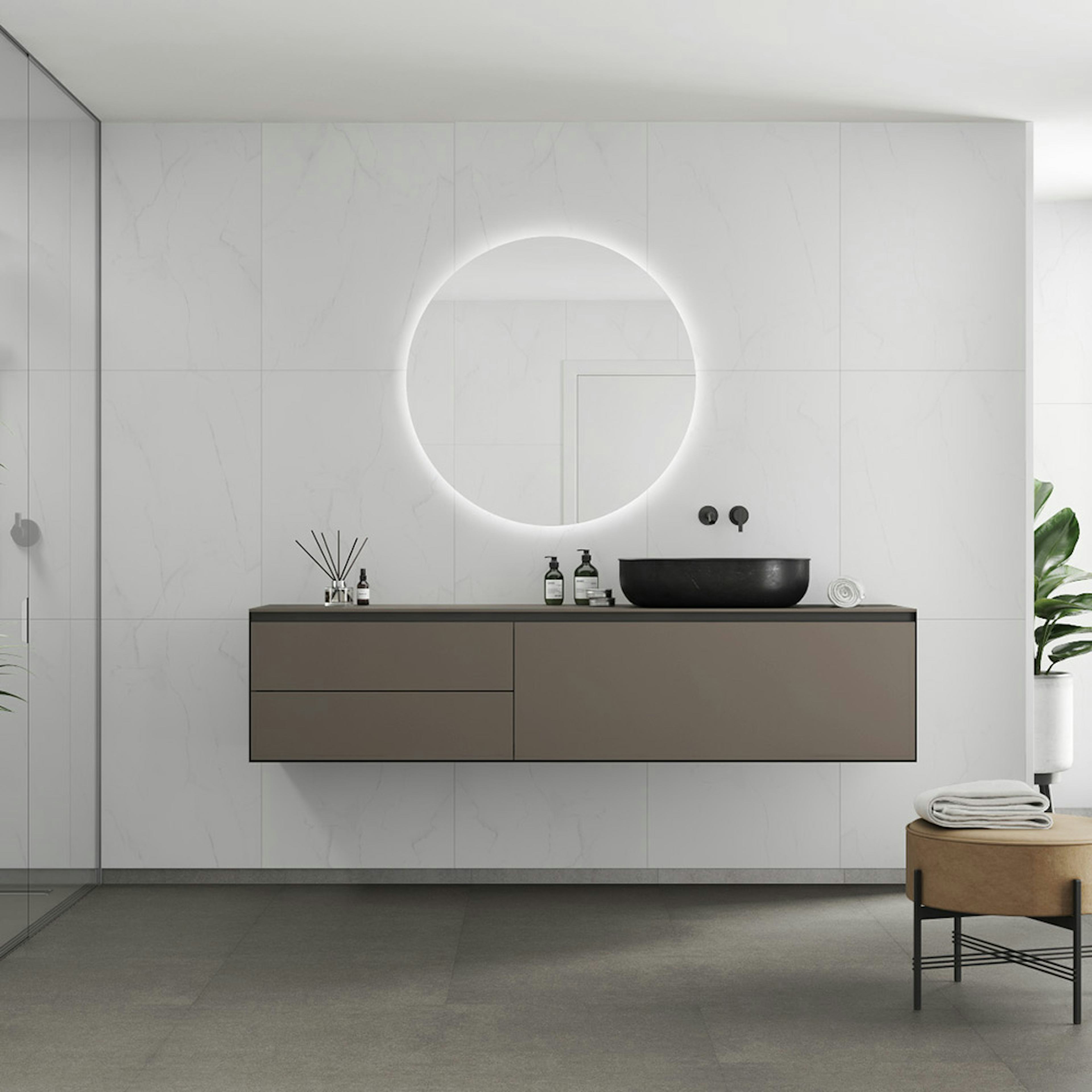 Våtrumsskiva Fibo 11x620x2400 Bianco Marble 2487-M6080S