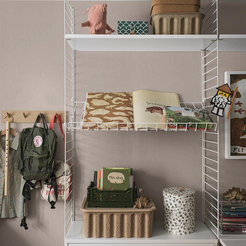 Tapet Boråstapeter Linen Soft Blush 4326 EasyUp, Enfärgad Rosa