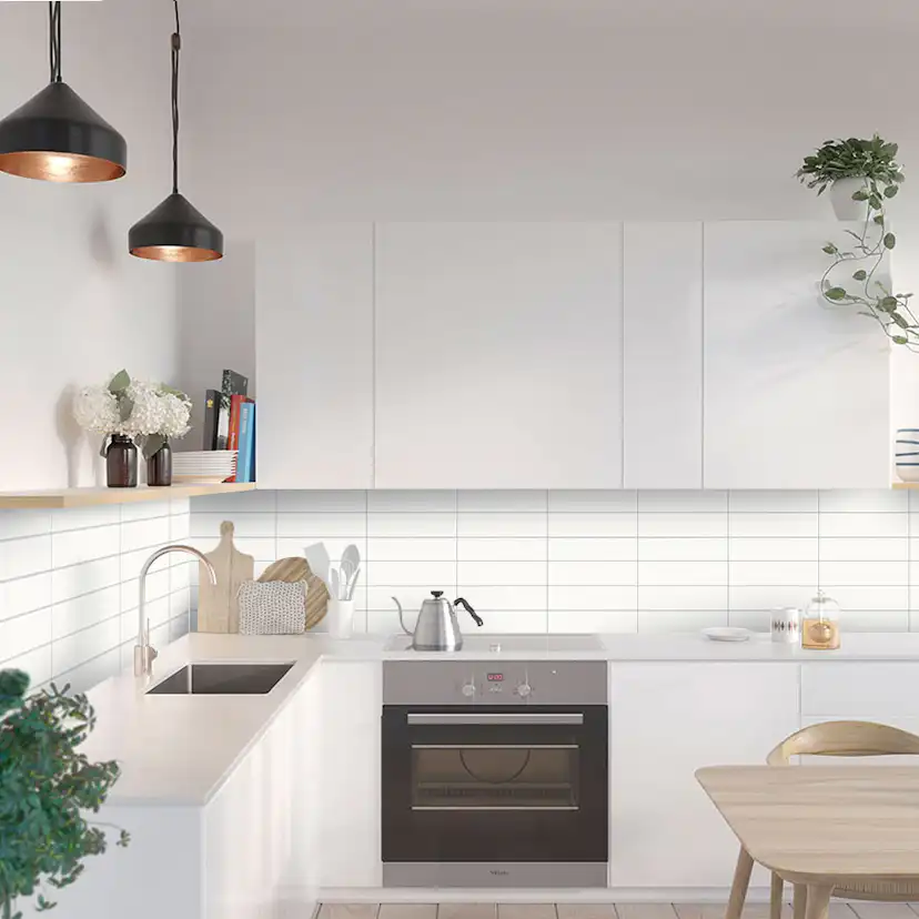 Stänkskyddsskiva Fibo Denver White 3091-KM3010 HG