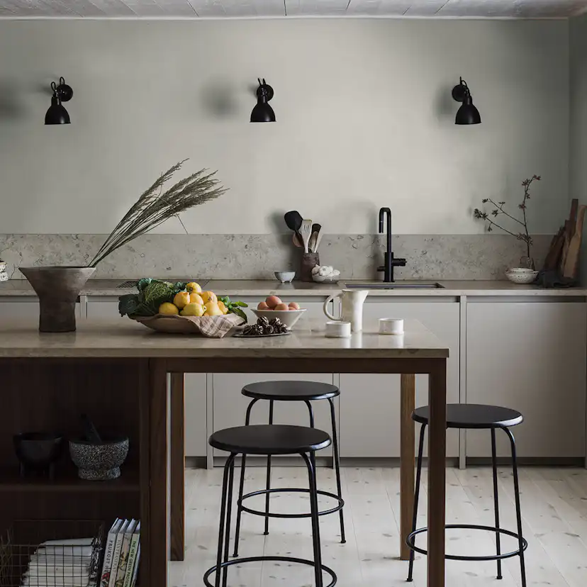 Tapet Boråstapeter Linen Sage Green 4334 EasyUp, Enfärgad Grön