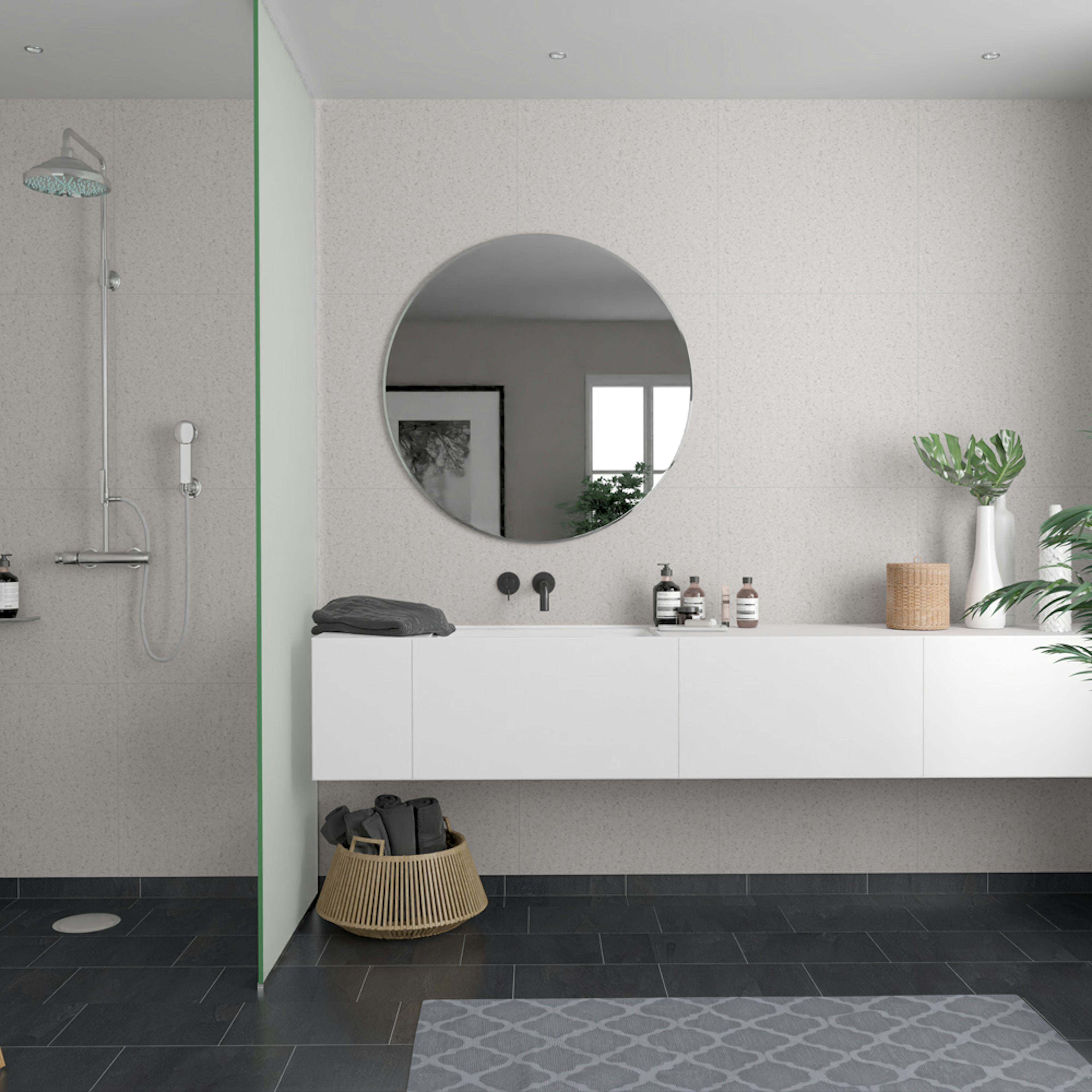 Våtrumsskiva Fibo Terrasso Light 4001-M6060 S