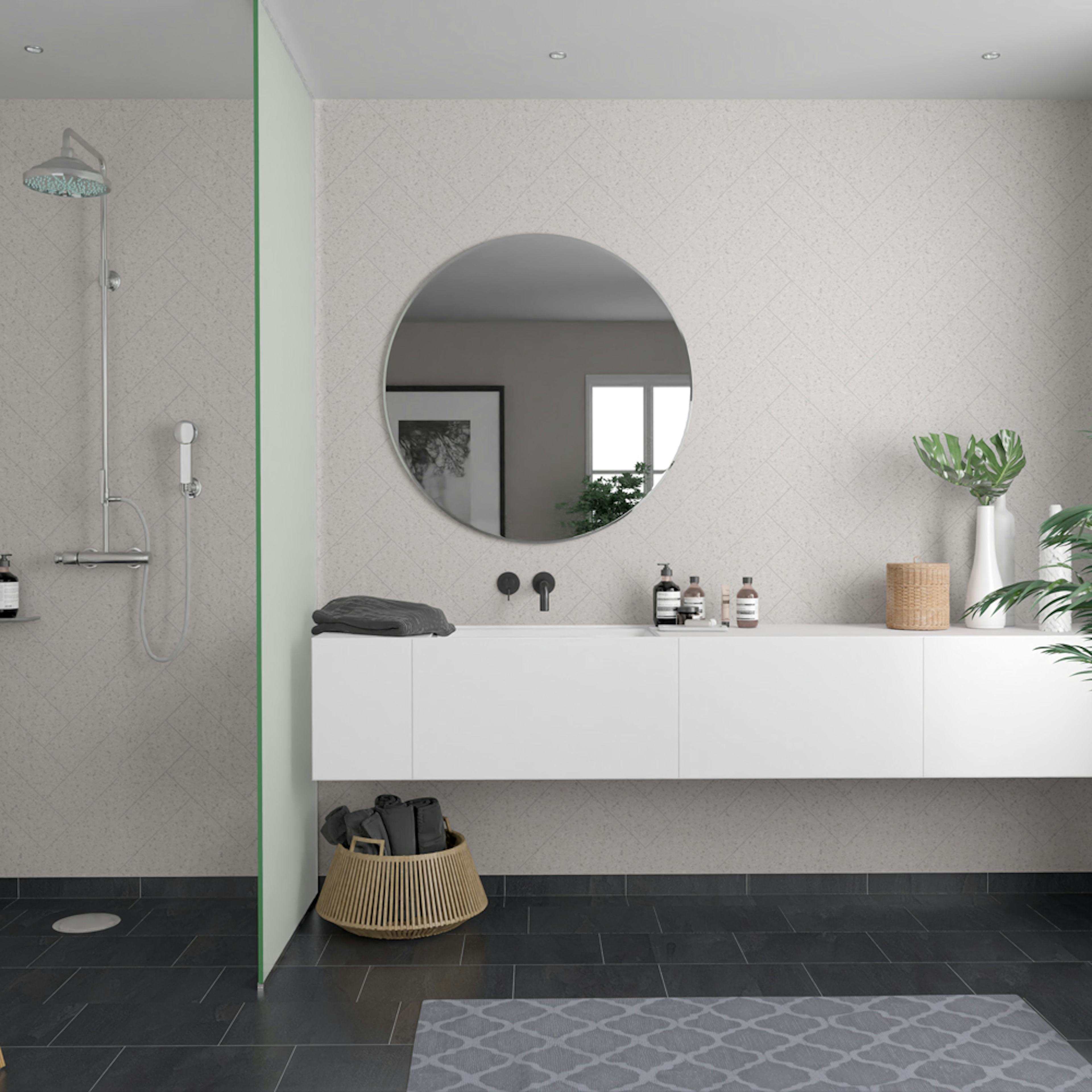 Våtrumsskiva Fibo Terrasso Light 4001-M72 S