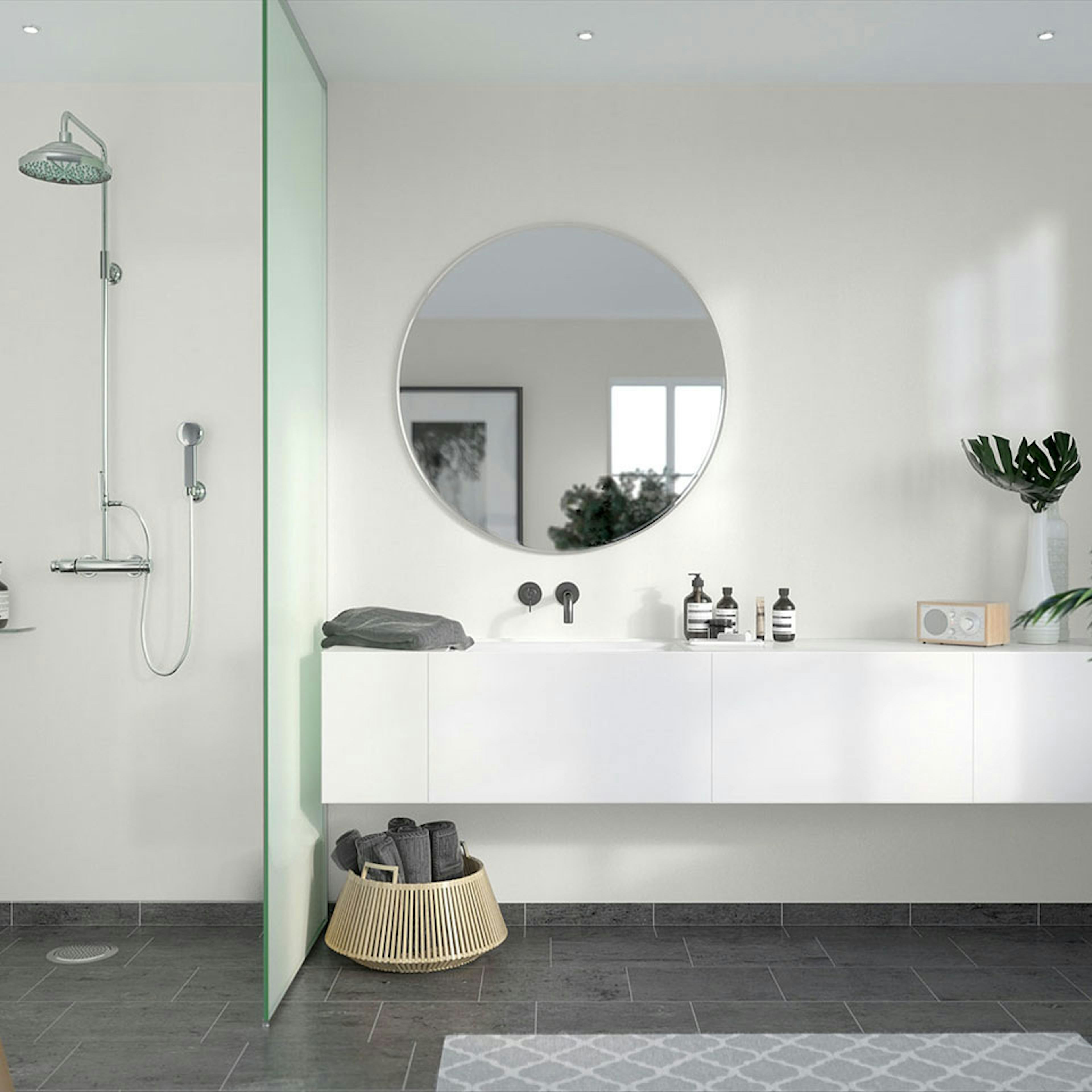 Våtrumsskiva Fibo White Slate 4091-F00 SL