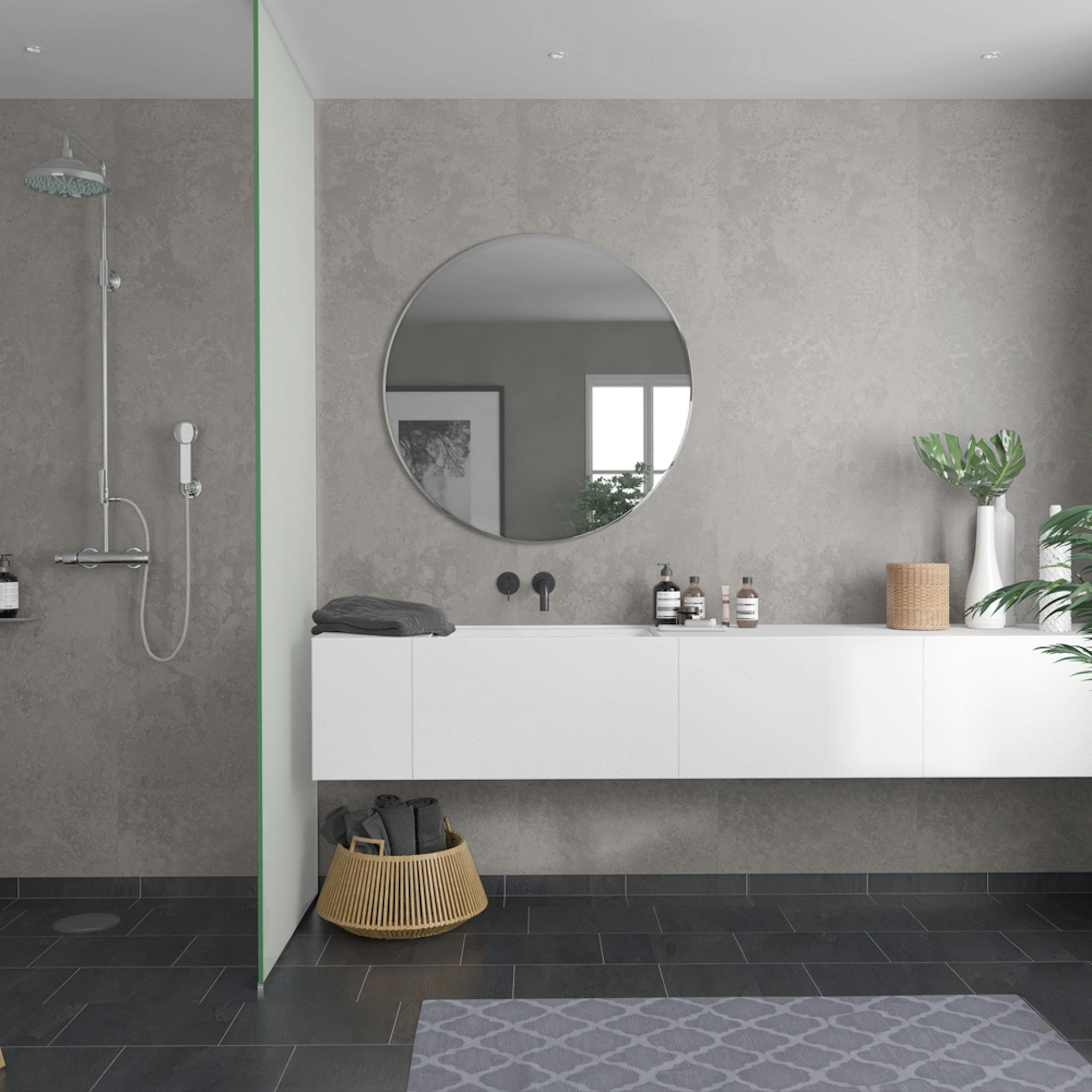 Våtrumsskiva Fibo Meton Grey 2442 S