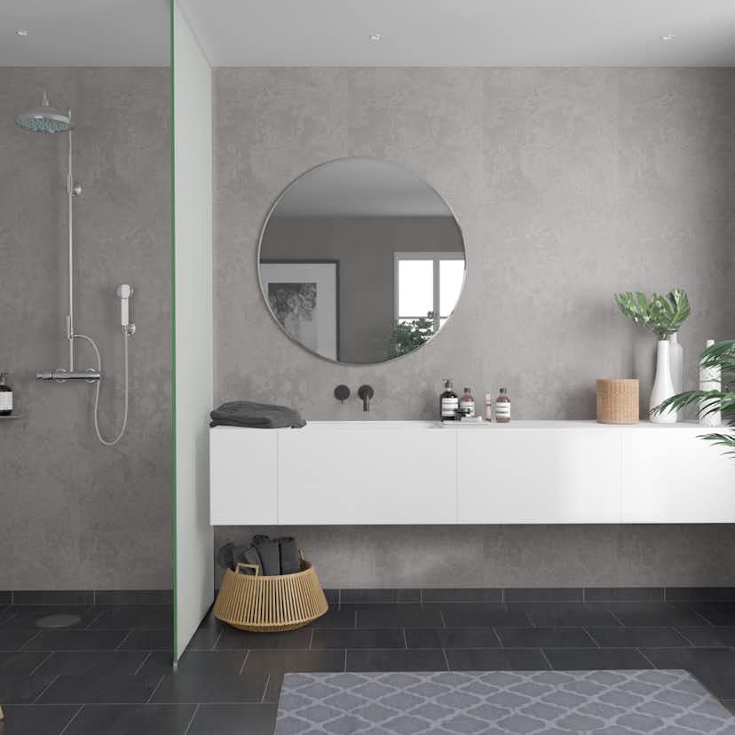 Våtrumsskiva Fibo Meton Grey 2442 S