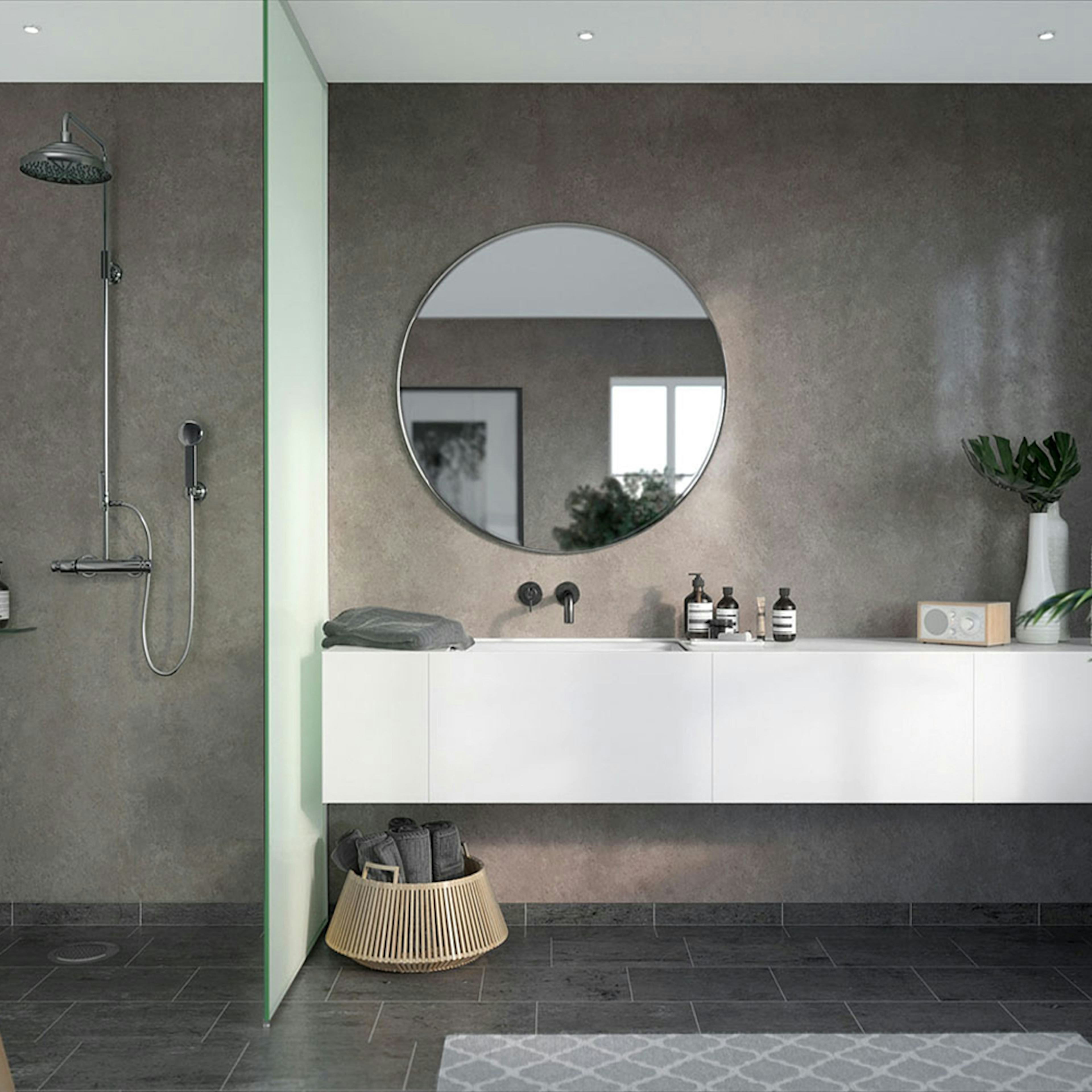 Våtrumsskiva Fibo Grey Sahara 4746-M00 STN