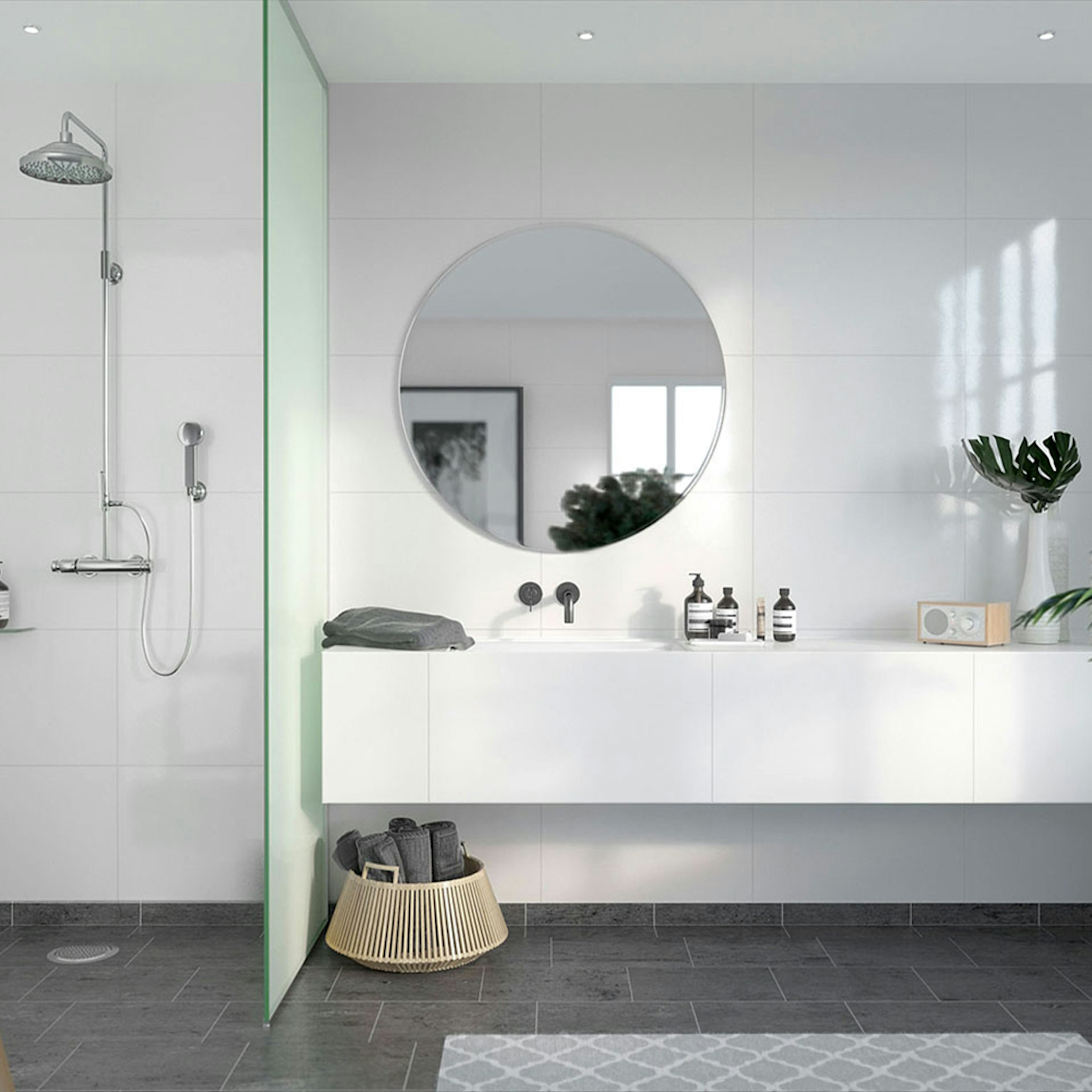 Våtrumsskiva Fibo Athen White 5091-M6040 HG