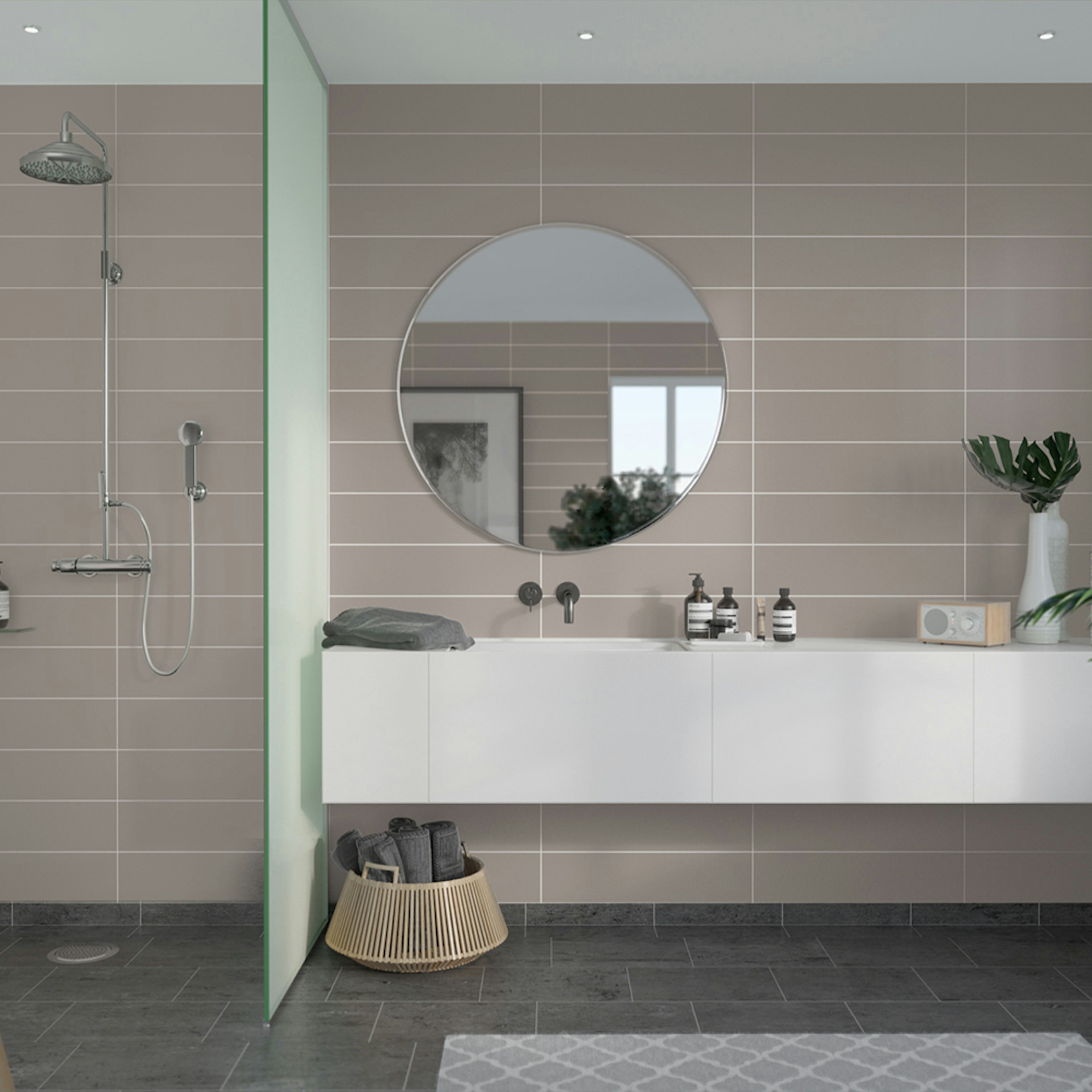 Våtrumsskiva Fibo Warm Grey 5200-M6015 EM