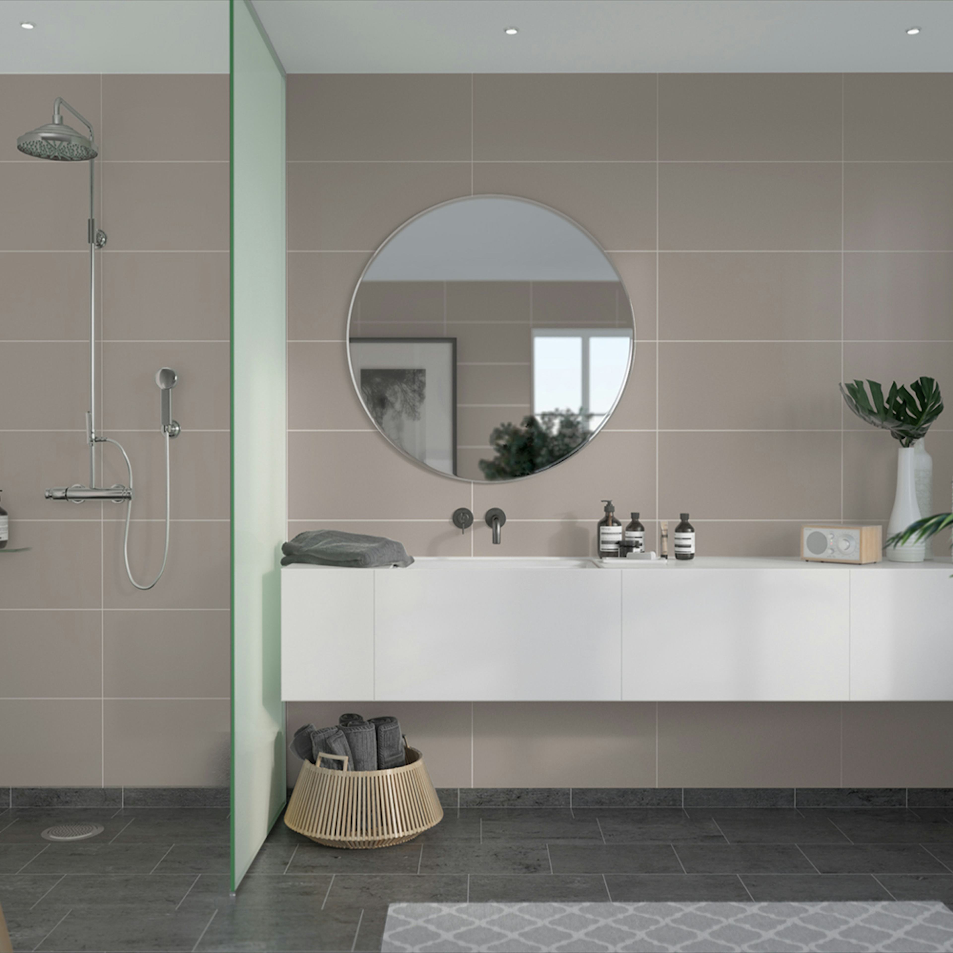 Våtrumsskiva Fibo Warm Grey 5200-M6030 EM